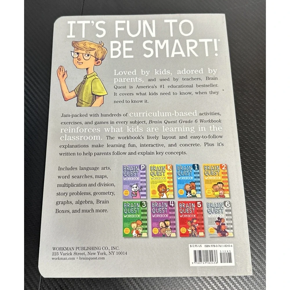 NEW Brain Quest Educational Homeschool Workbook learn 6th Grade school